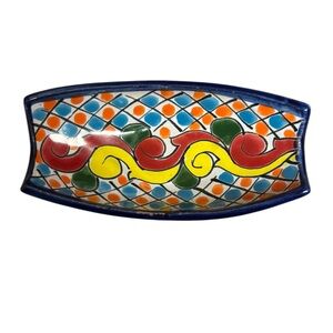 Talavera Mexican Pottery Trinket Dish